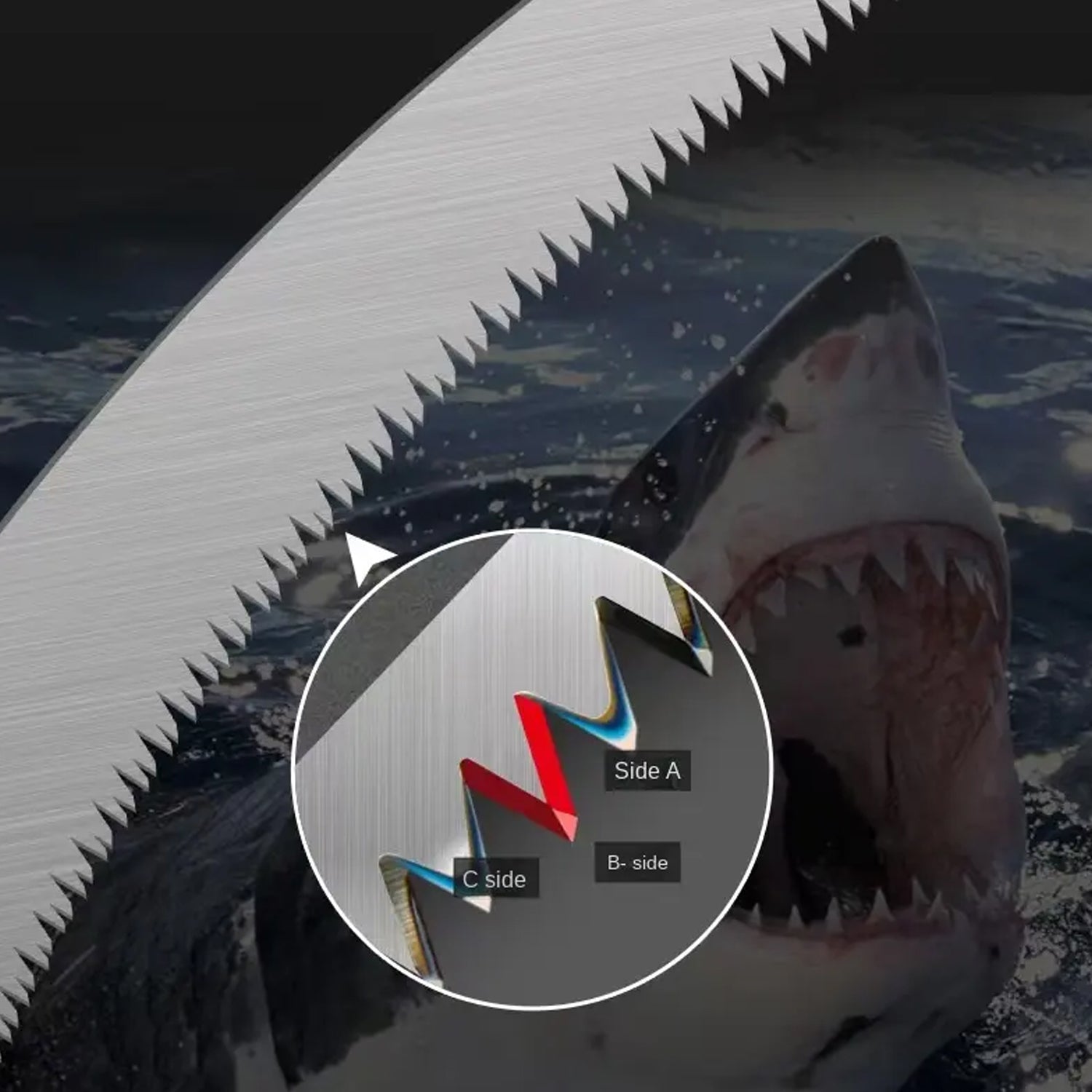 Hand saw with cover, perfect for garden and wood cutting tasks Hand saw with cover, perfect for garden and wood cutting tasks